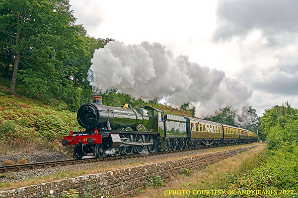 4930 Hagley Hall Launch Charter at Tenbury Wall 9th September 2022 ©Andy Jeanes